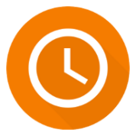 simple clock android application logo